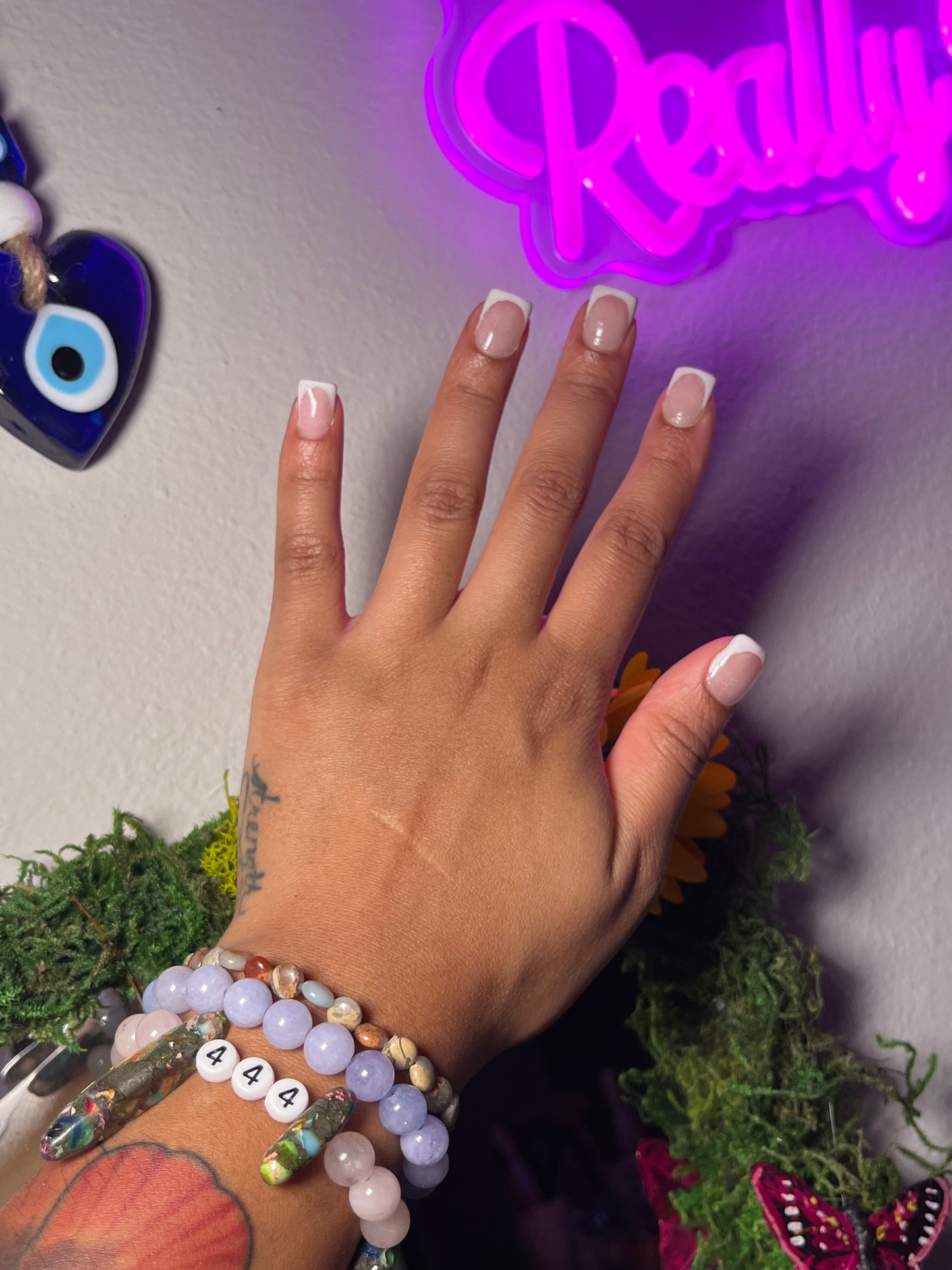 444 stacked bracelets