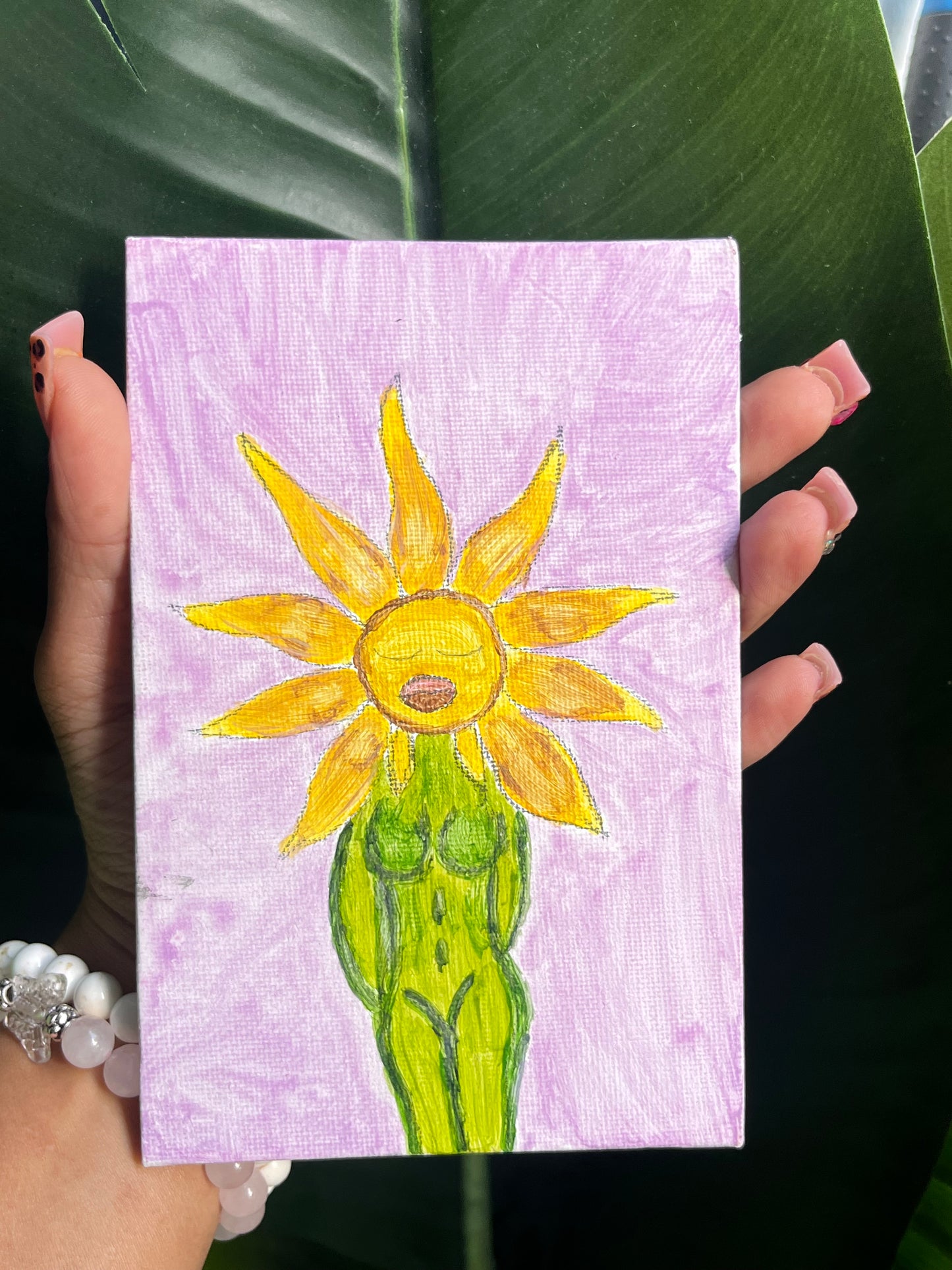 Flower Girl Canvas Painting