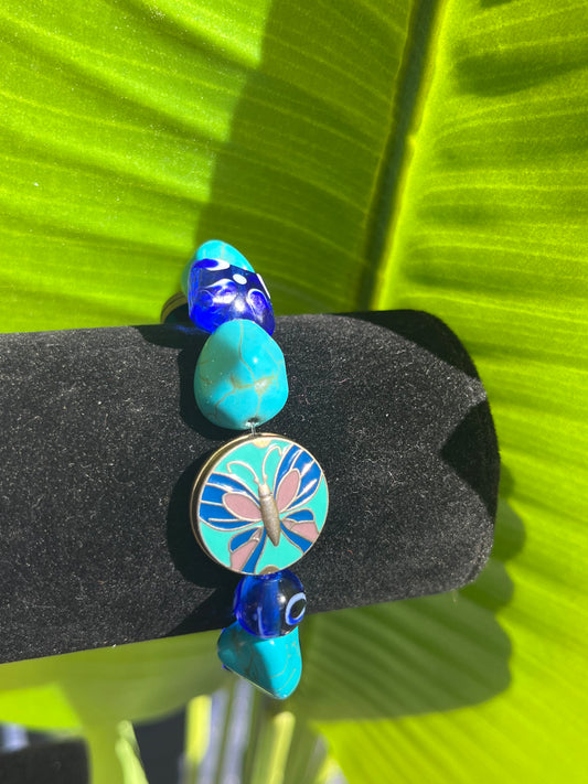 Chunky butterfly bracelet